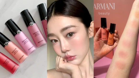 人生腮紅出現了！GA#漂染腮紅露 氣血感超融膚！搭配晶透不黏膩的保養型潤唇蜜，畫出完美底子「仙嫩欲滴妝」！