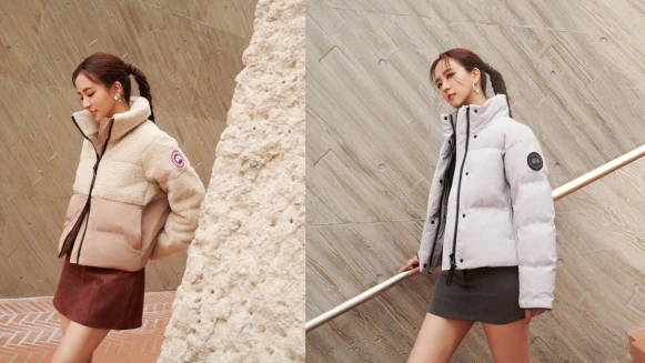 周曉涵：「簡約靜奢高級質感、時髦又百搭的奢華羽絨經典品牌Canada Goose，是我秋冬混搭Urban Outdoor風格的最愛首選！」