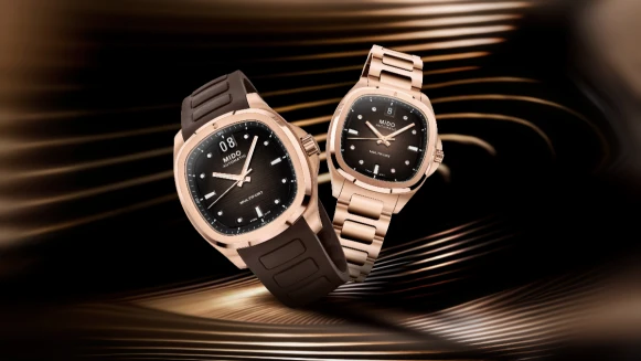 可鹽可甜的風格腕錶新寵—MIDO Multifort TV 35 ，以摩登時尚造型和超貼心實用機能，圈粉有型KOL、女星