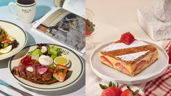 「PAUL法國麵包甜點沙龍」重返台中！12/6優雅回歸，草莓千層派買一送一