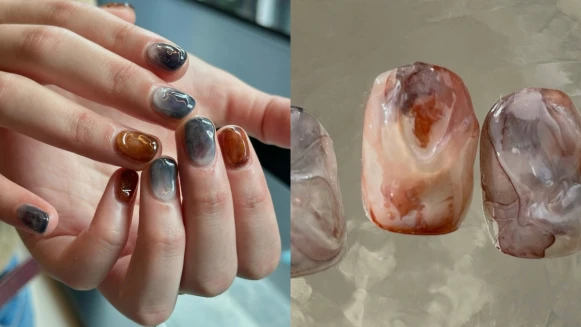 細節滿滿「凹凸美甲」15款範本推薦!透明度、金屬裝飾,光澤層次太精緻!