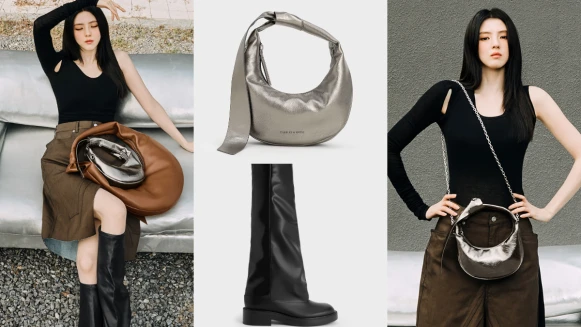 韓韶禧同款千元就能入手！女神小露香肩搭配 CHARLES &amp; KEITH Toni 全新系列，單品價格一次看