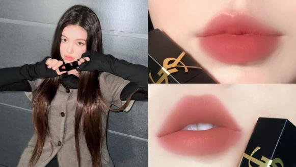 跟著人間YSL偶像Danielle擦上奢華印記鎖吻霧唇釉~美貌偷心一整年!必收色號#216甜粉主宰、#231裸杏玫瑰,高級暈染唇誰用誰美!