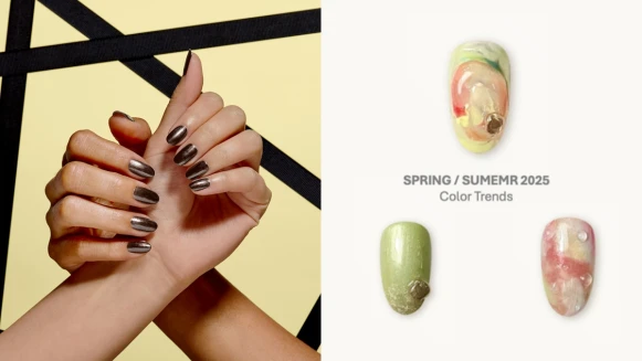 2025春夏美甲指南!3大流行關鍵字:摩卡慕斯、晨露花園、奇幻夢境