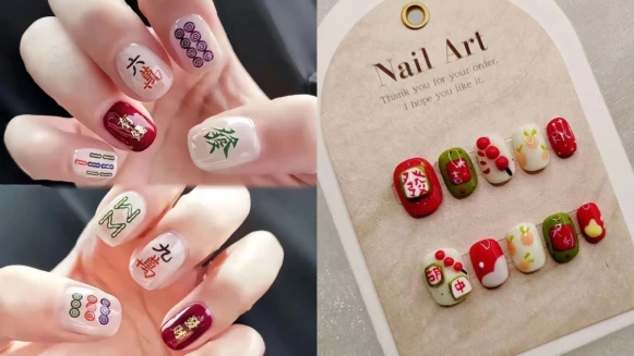 2025新年必做「麻將美甲」,讓你把把自摸、過年開運大吉!