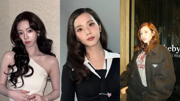 2025韓星捲髮範本:復古浪漫風大波浪,Jisoo、Sana、Karina都換上