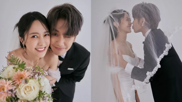 鼓鼓大元結婚了!甜蜜婚紗照曝光,愛情長跑12年修成正果