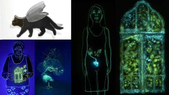 令人驚豔的夜光藝術家Andreea Medar「從你的窗櫺開始綻放以來」關美館展出女性創造力與隱形歷史