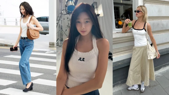 夏日必學5招白色背心穿搭術，加碼盤點10款坦克背心：精品、平價全都有！