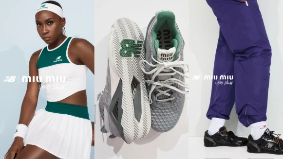 Miu Miu x New Balance再掀話題！薄底鞋新配色亮相，攜手美國網球冠軍Coco Gauff，運動鞋、運動套裝，發售日期一次看