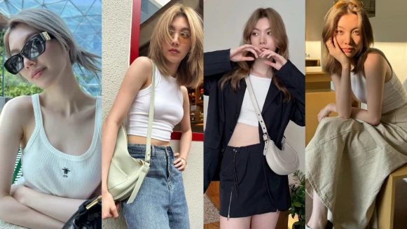 2025春夏白色背心趨勢、泰星Orm白背心穿搭示範、八款夏季坦克背心推薦＋清潔秘訣