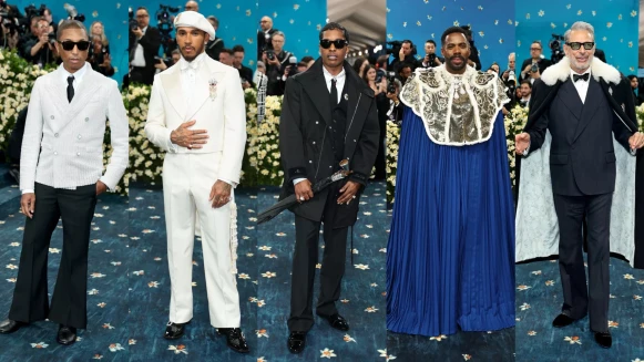 2025 Met Gala 紅毯五帥！A$AP Rocky穿自家品牌AWGE、菲董外套鑲嵌10萬顆珍珠、Colman Domingo身披皇家藍斗篷搶鏡
