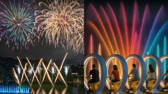 2025碧潭水舞秀攻略！首創「水火同源」震撼視覺、4場煙火亮點一次看