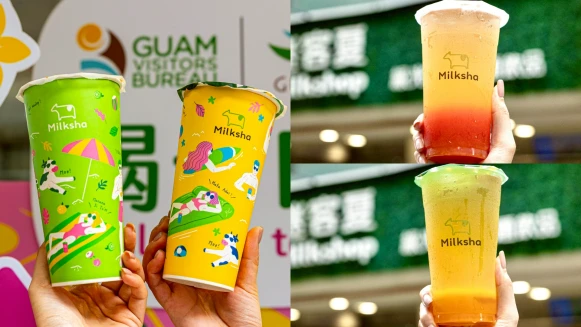 海島控必喝！迷客夏x關島聯名芒果飲登場，黃綠杯、熱帶風味一秒到關島