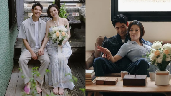 劉品言、連晨翔婚紗照讓我們懂得幸福可以很平凡！3套度假洋裝當輕婚紗，全來自這個品牌！