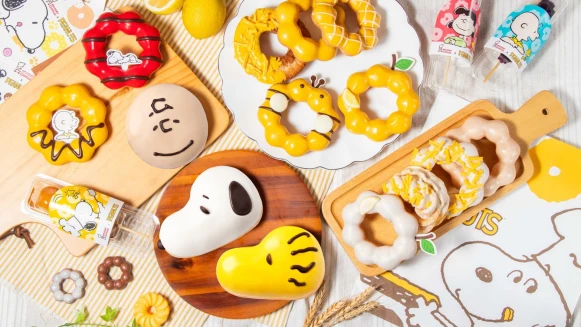 SNOOPY粉快衝！Mister Donut聯手史努比推第二彈，3款造型甜甜圈、限定周邊超欠收
