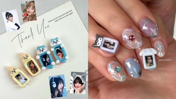 指尖也要追星！韓國最新「小卡美甲」打造專屬追星儀式感