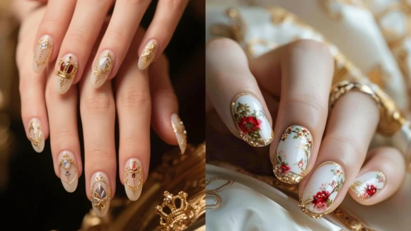 2025美甲推薦「巴洛克美甲」15款範本！復古與華麗兼具，讓歐式宮廷風綻放指尖