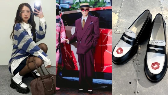 GD愛到收兩雙的樂福鞋是哪一牌？黑白唇印款連P.O都上腳，3人氣款推薦就在聖水洞