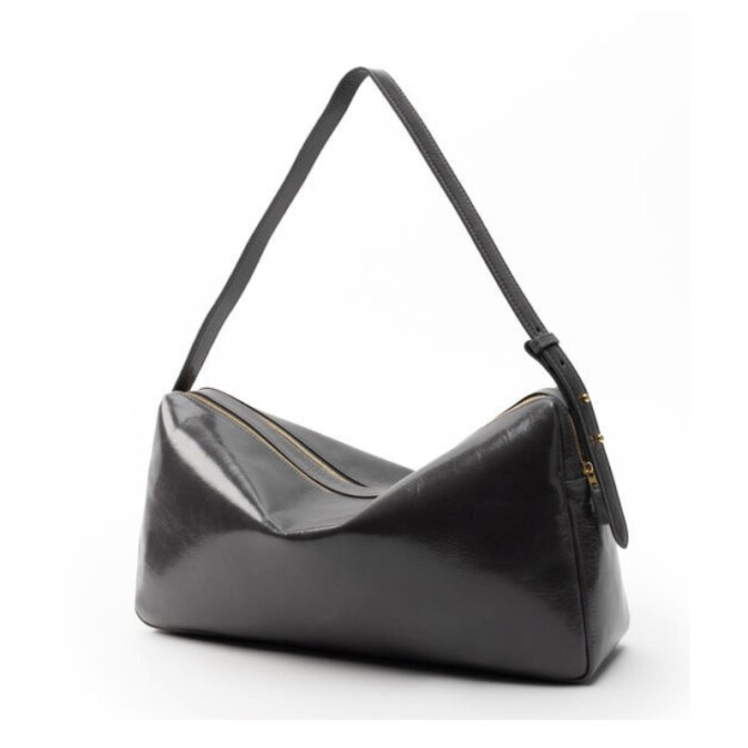 Trousse Large Vintage Leather Fumo