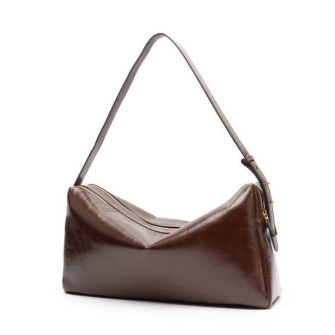 Trousse Large Vintage Leather Mocha 