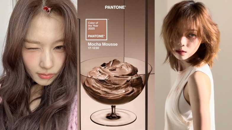 Pantone 2025年度代表色摩卡慕斯放在頭髮上超百搭!霧面棕色質感太溫柔