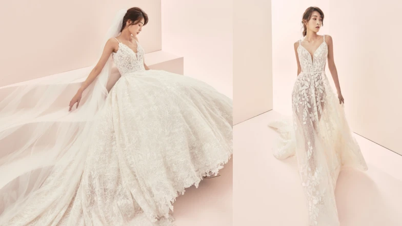 就是鍾愛白色婚紗！Jasmine Galleria全新九款蕾絲刺繡純白嫁紗，實現你的浪漫婚禮夢