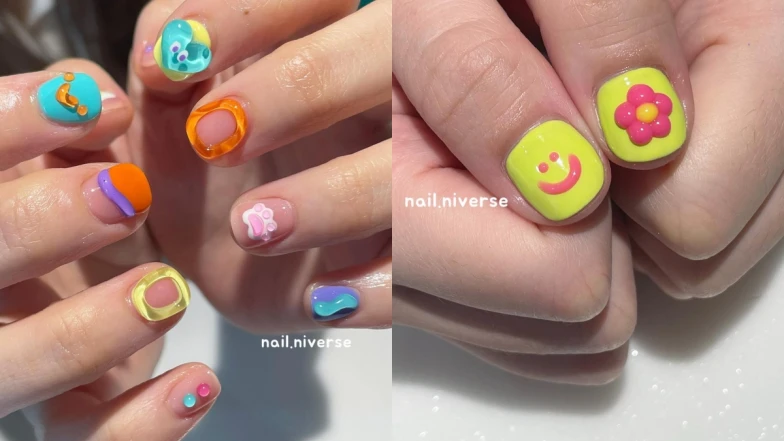 春夏「泰系」美甲20款推薦！卡通、果凍到螢光飽和色，打造最俏皮指尖