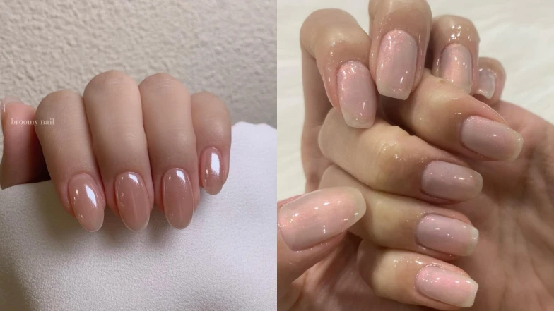 2024韓系美甲趨勢「Shimmer Pale」,細閃微光低調優雅!不挑人、不挑場合