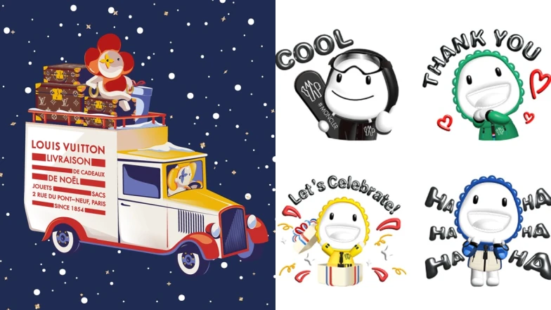 免費下載！路易威登Vivienne小花聖誕貼圖、MONCLER羽絨衣寶寶貼圖超Q