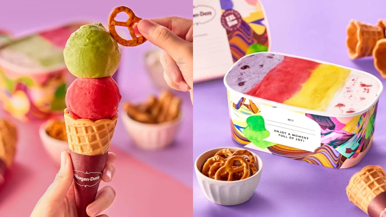  哈根達斯「家庭號夸脫」重量登場！一次擁有４種口味，混搭小甜筒＆3款經典配料