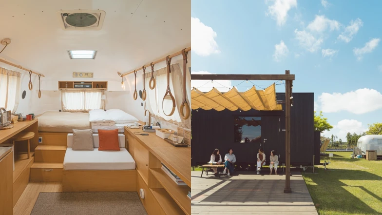 打破露營與旅館界限 濟州島野宿小屋「Around Follie」結合露營與現代飯店