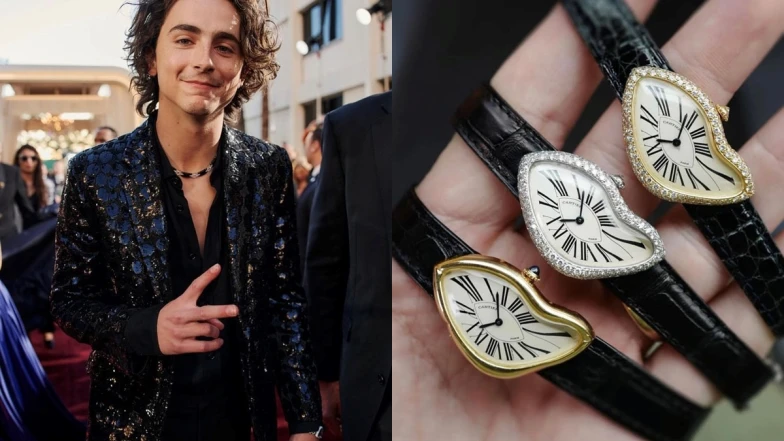 甜茶Timothée出席金球獎穿戴Cartier Crash是腕錶史上最具創意的意外？