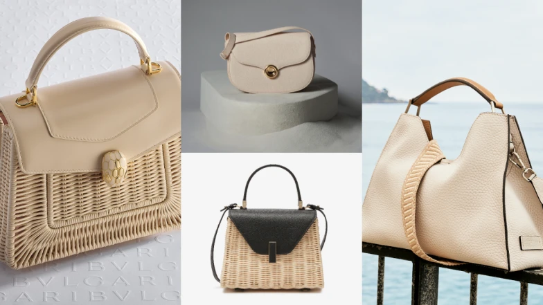 春季米白色系包包盤點，老錢風、精緻編織...旅行度假必備