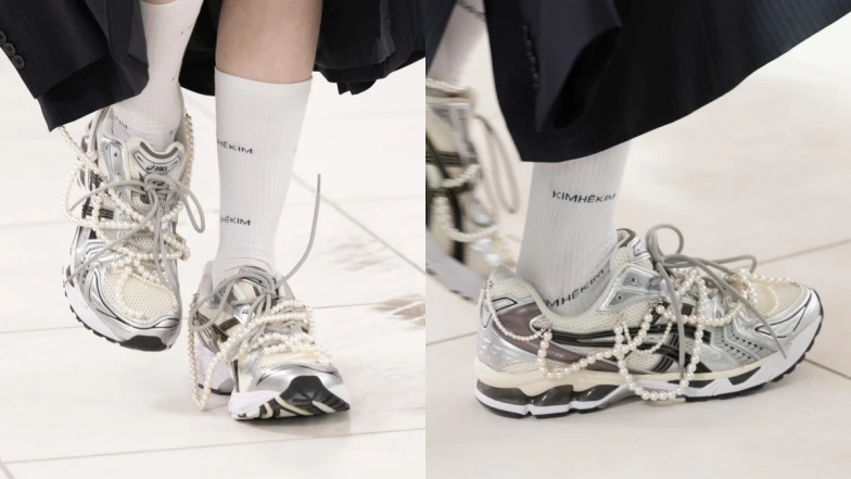 KIMHĒKIM×ASICS第二款聯名鞋曝光，復古跑鞋＋珍珠的浪漫之作，發售前所有資訊一次看