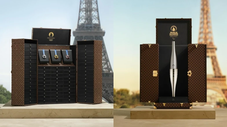 2024巴黎奧運獎牌、聖火由LV路易威登擔任守護者！注入經典Monogram、Damier格紋打造專屬行李箱