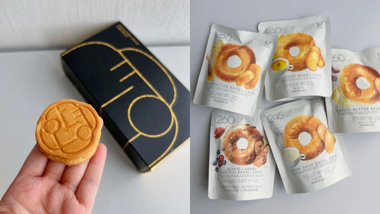 【買得巧】韓國首爾伴手禮推薦!機場買的巴黎貝甜焦糖夾心餅乾、Olive Young貝果餅乾大受好評