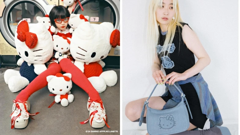 盤點Hello Kitty 50週年聯名！Crocs蝴蝶結配高跟可愛瘋，Beams澎袖上衣必收