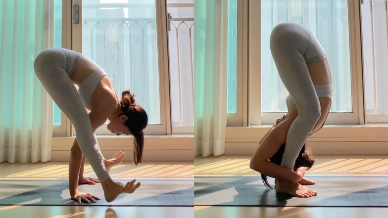 「站姿前彎式」促進消化幫助瘦身、美顏延緩老化 練著練著還能紓壓，這麼棒的體式練起來！