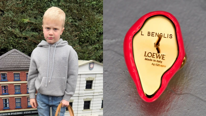 LOEWE秋冬形象打造時尚小人國，臭臉小男孩大有來頭，最新首飾聯名曝光！