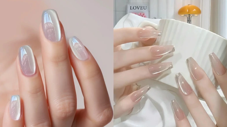 「涼白開水美甲」範本推薦！通透感白色系低調簡約，返璞歸真更耐看