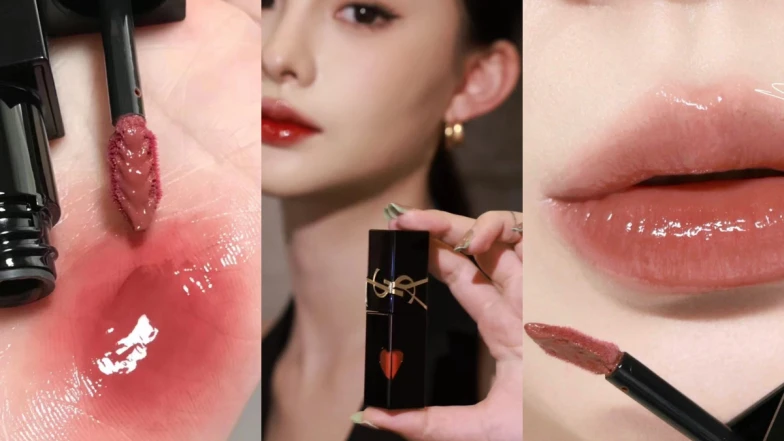 小紅書上熱度超高的玻璃光澤嘟嘟唇，是YSL「光唇釉」給的！絕美3色1抹爆水，光澤、澎潤、嘟嘟唇的天花板，輕鬆將心動值拉滿！