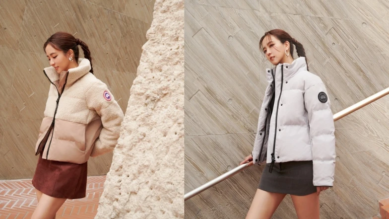 周曉涵：「簡約靜奢高級質感、時髦又百搭的奢華羽絨經典品牌Canada Goose，是我秋冬混搭Urban Outdoor風格的最愛首選！」