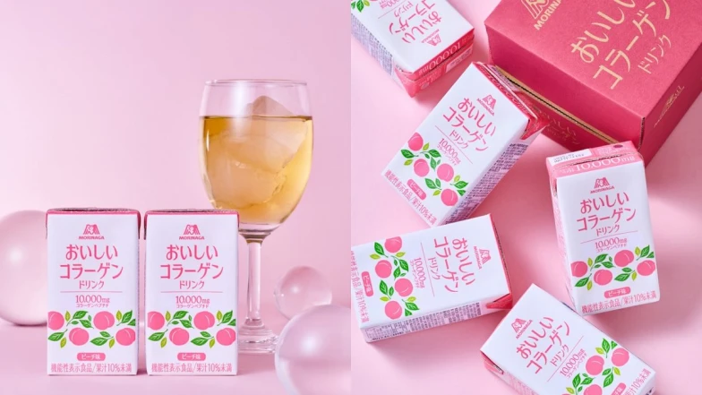 女生的Pink Power交給森永續佑【好喝膠原蛋白飲】！蜜桃口味喝出好心情，有感透亮水嫩肌，保持年輕健康就是這麼簡單！