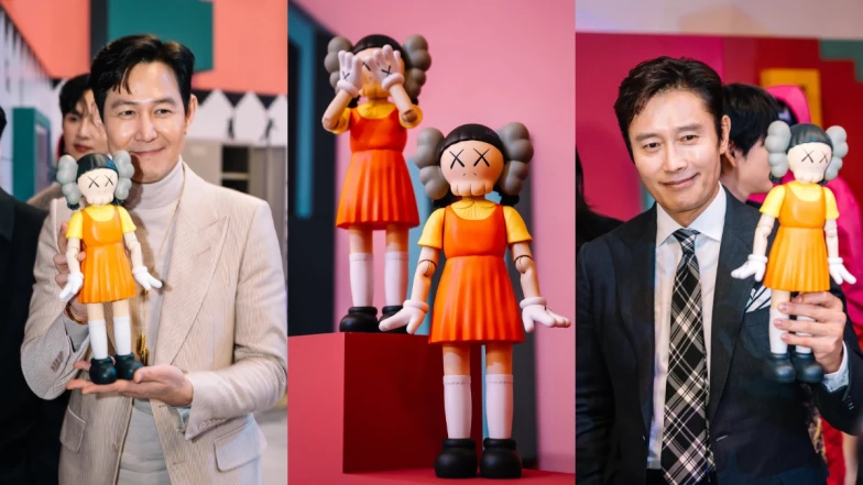 《魷魚遊戲》演員群人手一隻Kaws英熙娃娃！潮爆聯名公仔發售資訊曝光