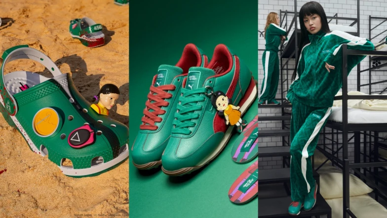 《魷魚遊戲2》開播聯名登場!PUMA玩家全套裝、Crocs立體雙辮英熙超仿真!