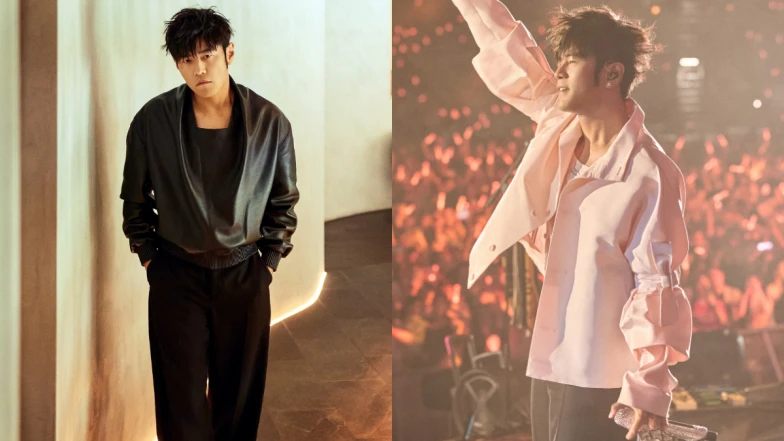 周杰倫身穿Dior最新粉色造型驚喜現身五月天澳洲雪梨演唱會,同款造型一次看