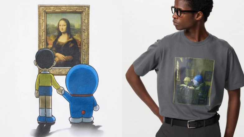 Uniqlo驚喜聯名哆啦A夢 x 羅浮宮！4款UT帶你走入藝術世界，此時療癒上市