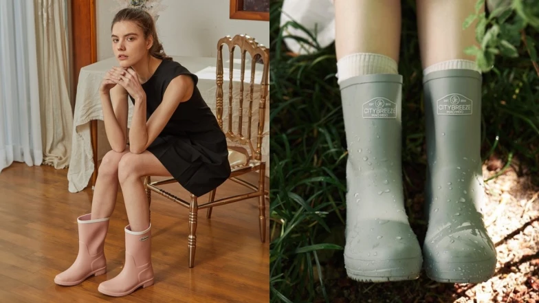 9款平價雨鞋推薦：防水雨靴、涼鞋打造時髦雨天穿搭，韓國小眾品牌必收藏！