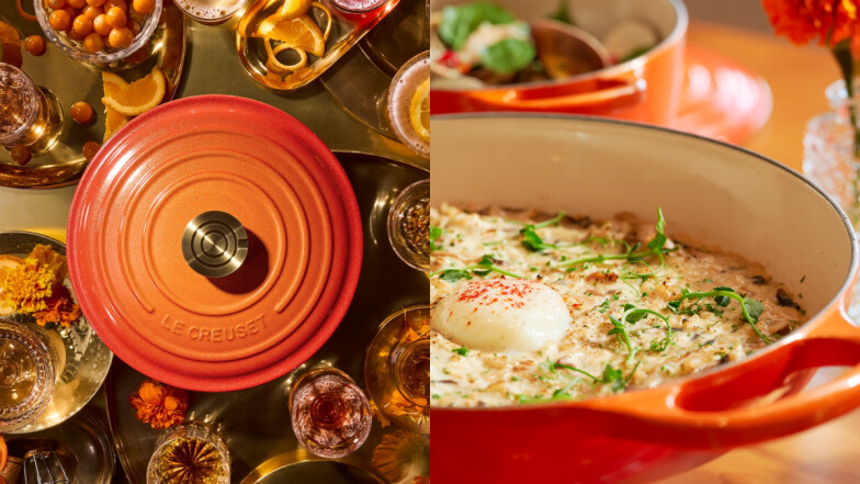 LE CREUSET百周年祭出新美色「流金火焰橘」，攜手台北W飯店Seasons by olivier e.打造限定菜單